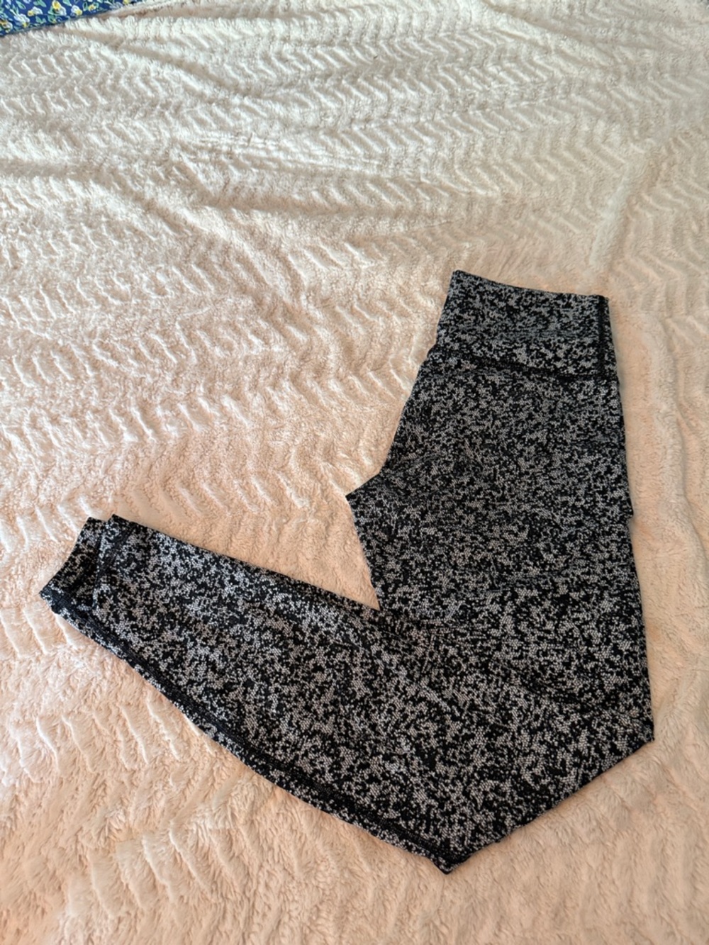 lululemon athletica Black & White Speckled High-Rise Leggings